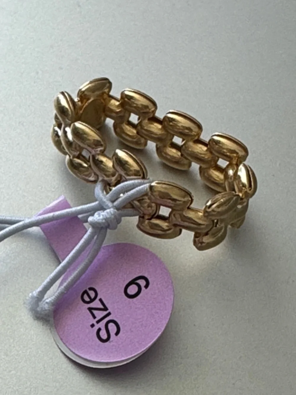 Mia Fiore Gold Plated 925 Sterling Silver Dyadema Panther Flexible Ring Sz.9